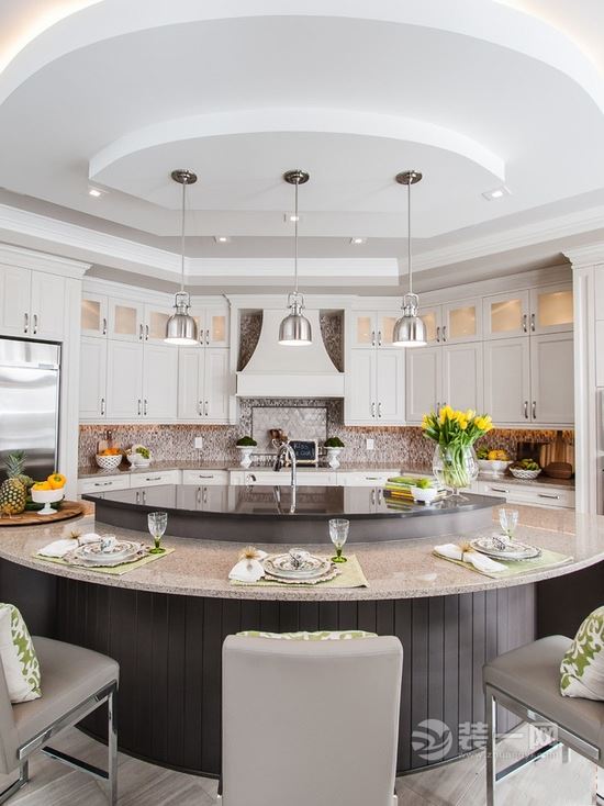 厨房中岛吧台设计案例 绵阳装修网分享15款效果图